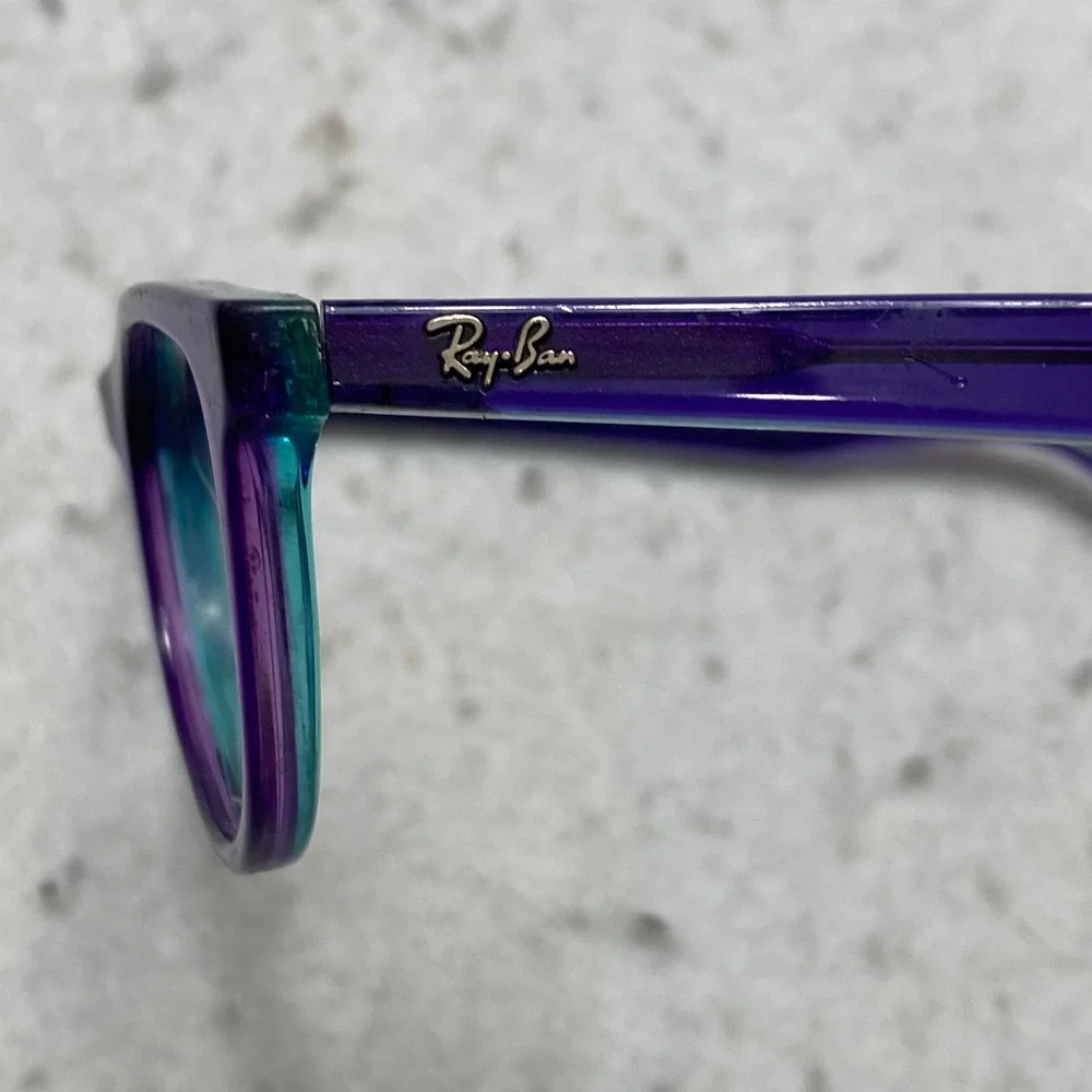 Ray-Ban RB 1642 3997 Eyeglasses Kids Purple Teal  Square Frames 48mm